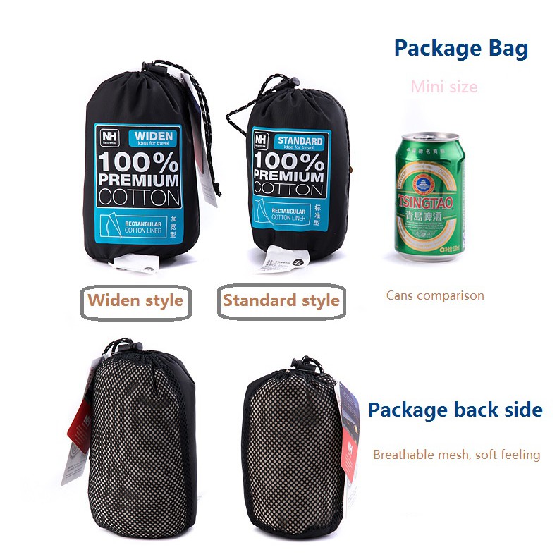 Túi ngủ cotton mùa hè NatureHike NH15S012-D/ NH15S012-E | BigBuy360 - bigbuy360.vn