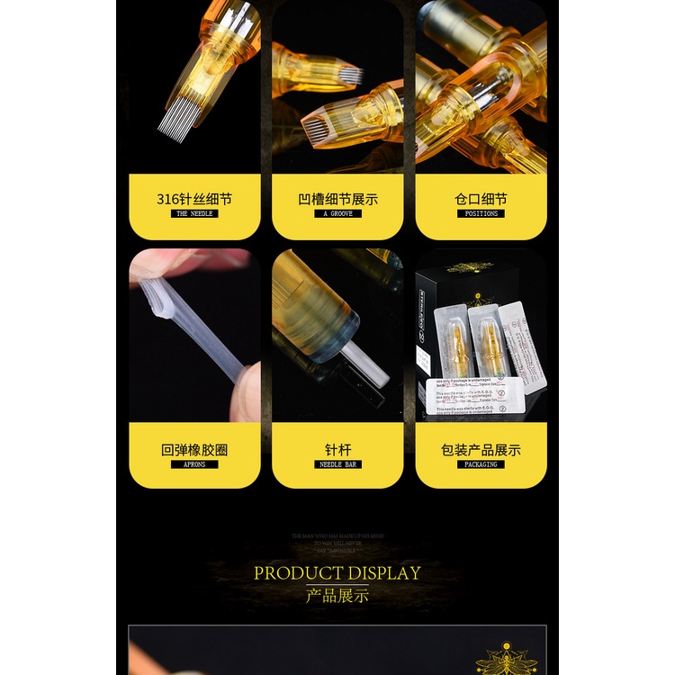 [Hàng mới về] Set 10 kim xăm Biomaser 1rl / 3rl / 5rl / 7r sử dụng một lần chuyên dụng