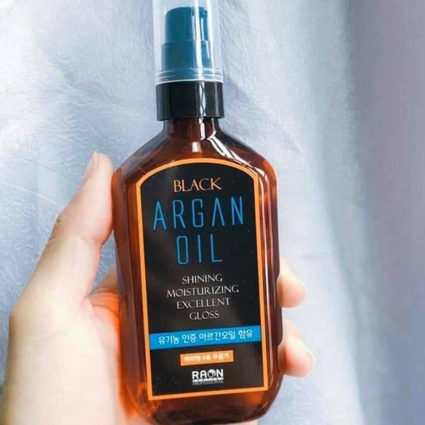 TINH DẦU DƯỠNG TÓC 100% CHIẾT XUẤT TỪ ARGAN OIL RAON BLACK ARGAN OIL 100ML CHÍNH HÃNG - 7055