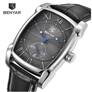 Đồng hồ nam dây da Benyar cao cấp