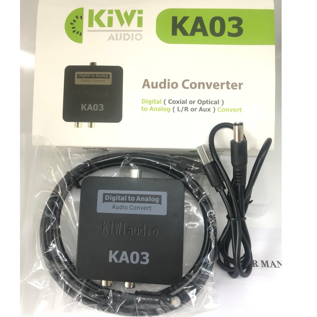 CHUYỂN QUANG AUDIO KIWI KA03 CHUYỂN ĐỔI TÍN HIỆU OPTICAL TO AV