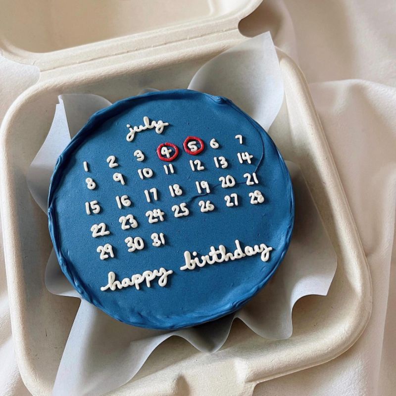 Bánh Kem Mini  - Decor Quyển Lịch