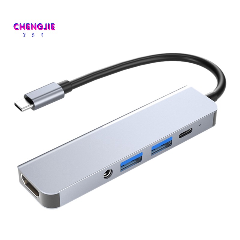 Đế Sạc Byl-2009 Type-C Sang Usb 3.0x2 + Pd + 3.5mm Cho Pc