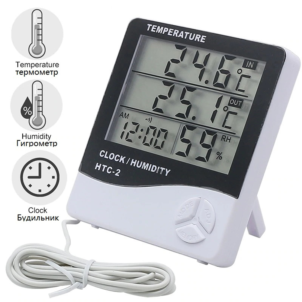 Đồng hồ điện tử đo độ ẩm và nhiệt độ Htc-1 Htc-2 chuyên dụng chất lượng cao