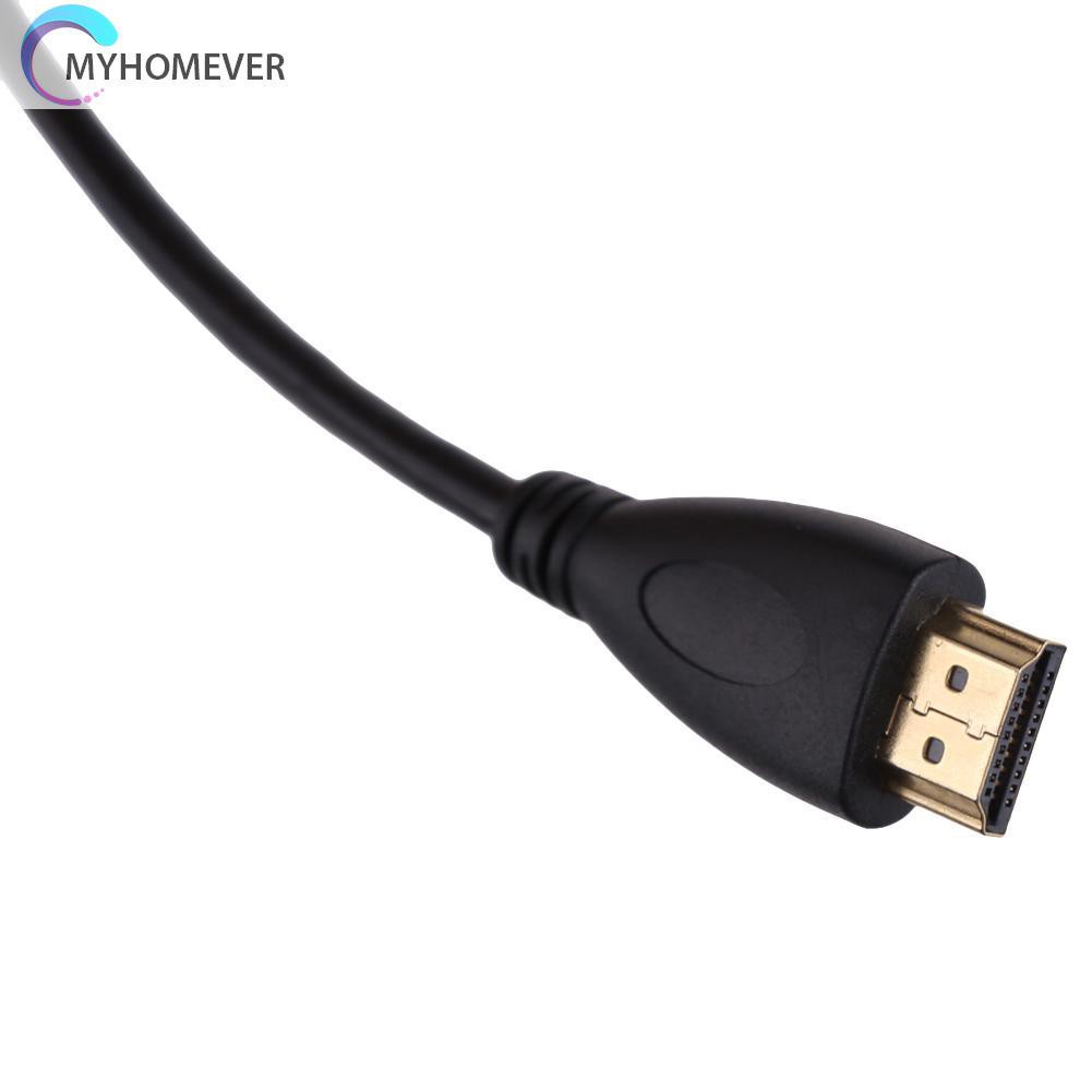 myhomever 50cm HDMI-compatible to MINI HDMI-compatible 90 Right Angle cable 1080P for Camcorder Tablet PC