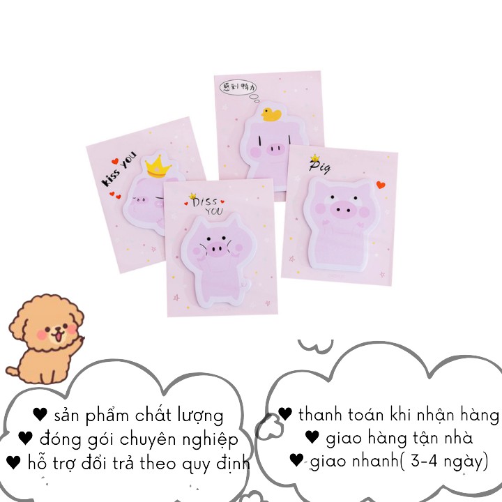 Giấy Note Cute Dán Ghi Chú Văn Phòng Phẩm Dễ Thương VP33