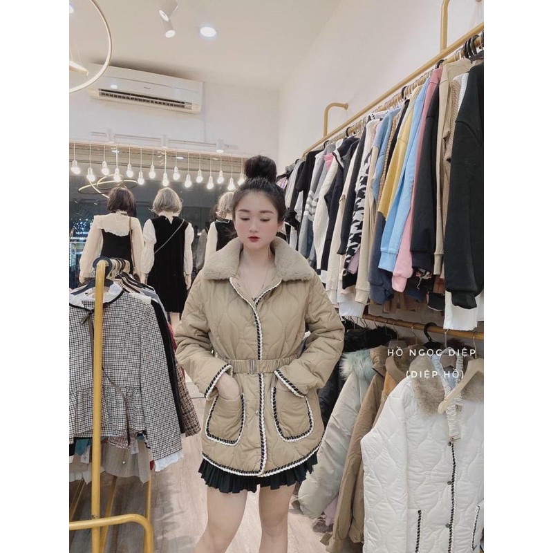 Bán sỉ áo phao trần trám đai eo | BigBuy360 - bigbuy360.vn