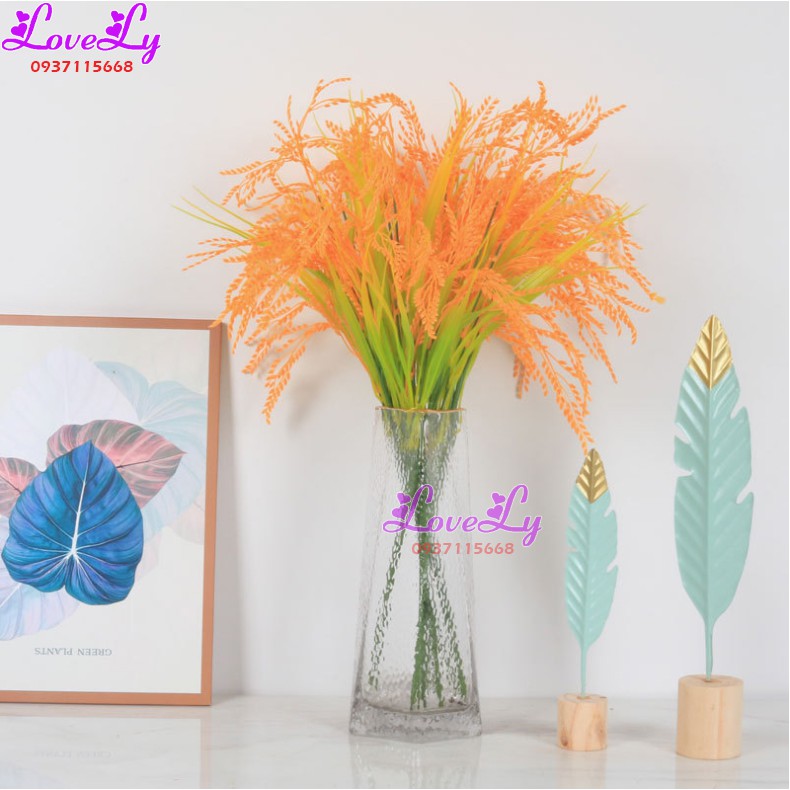 Cành lúa giả giống như thật decor trang trí