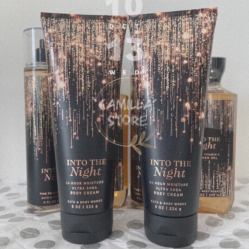 Set Sữa tắm, Xịt thơm và Kem dưỡng thể Bath And Body Works – Into The Night 🥀🥀🥀