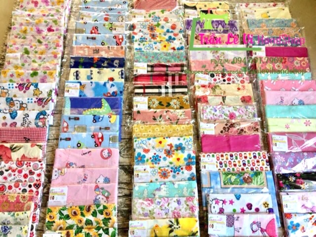 🌸VẢI MAY SCRUNCHIES CẮT SẴN TẶNG CHUN+KIM+CHỈ 🌈