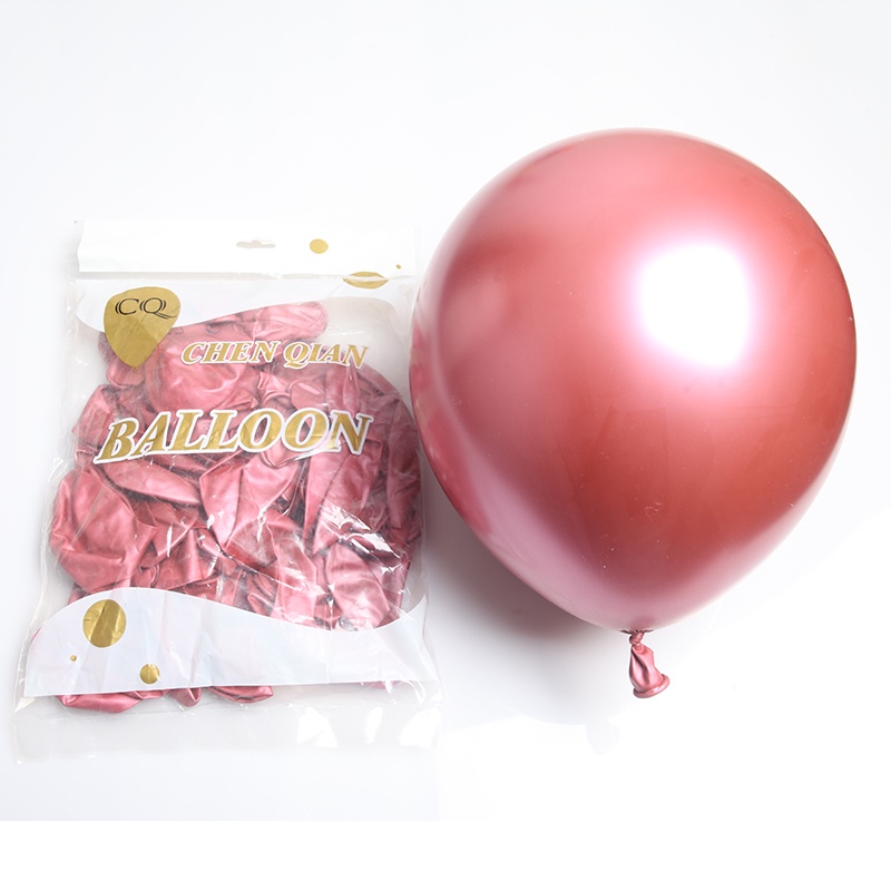 Set 10 Bong Bóng Cao Su 5 Inch Màu Vàng Hồng Dùng Trang Trí Tiệc Sinh Nhật Trẻ Em