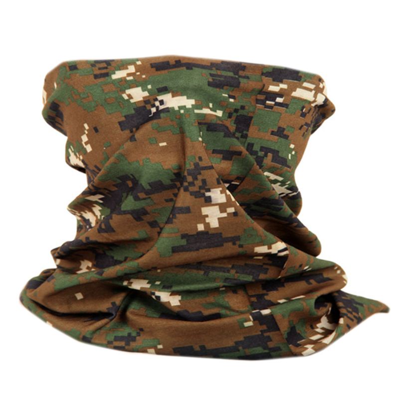 Khăn Choàng Che Mặt Không Đường May Họa Tiết Rằn Ri Unisex