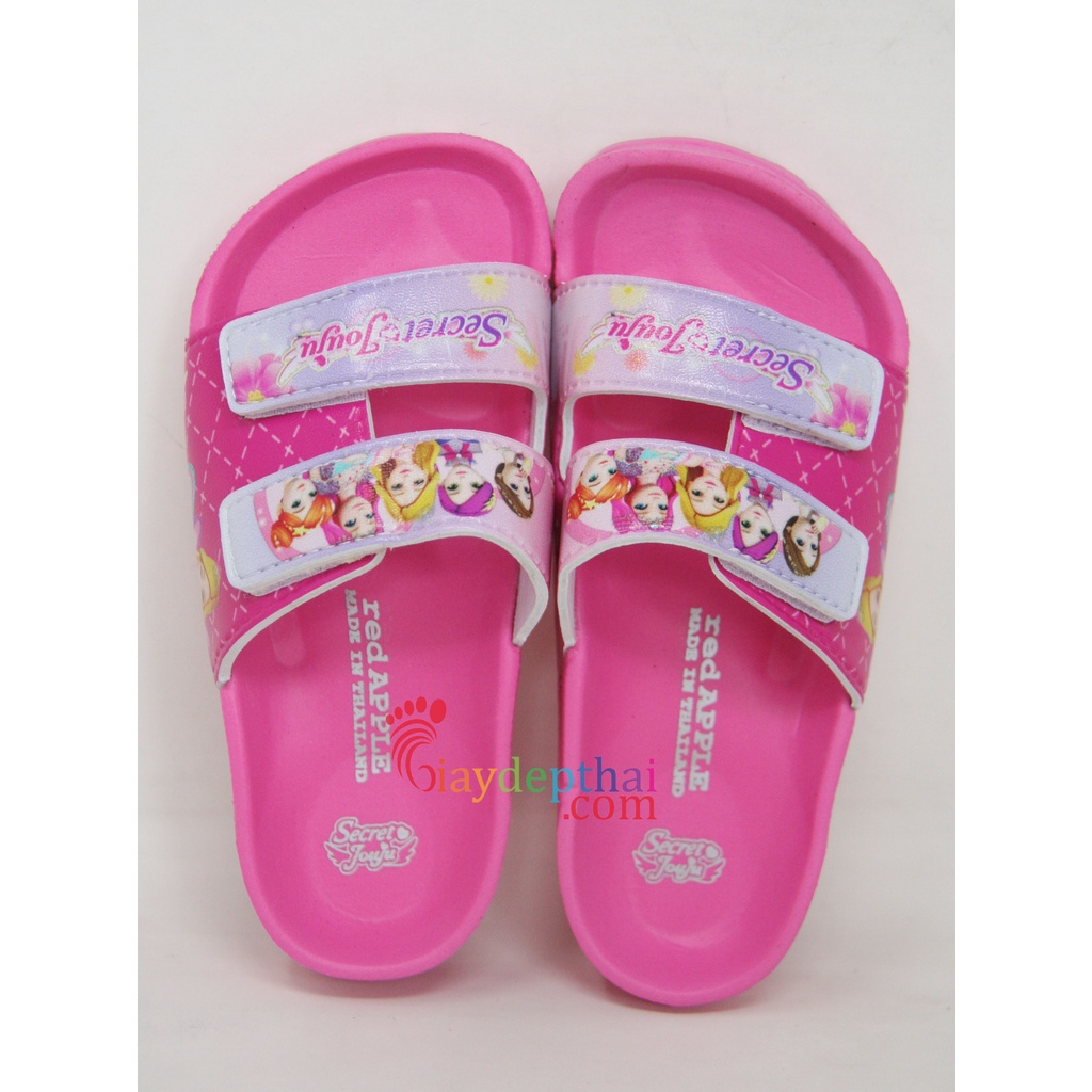 Dép nhựa Thái Lan bé gái 2 quai Apple 3981 Hello Kitty/Công chúa
