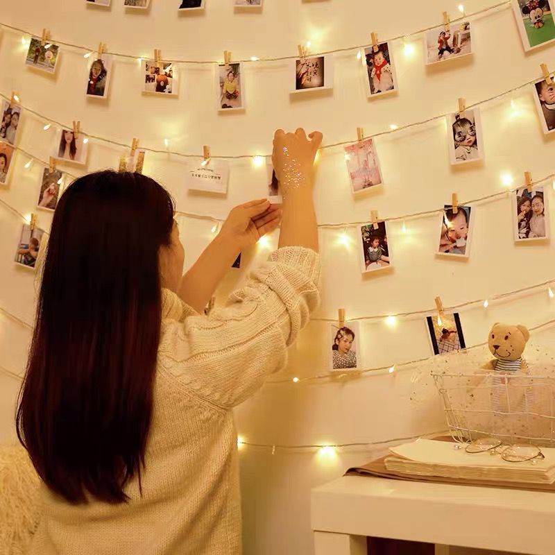 Dây đèn led fairy 7m không nháy 50 bóng cắm điện decor siêu đẹp