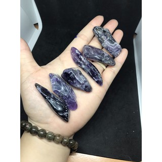 Amethyst Tím vụn bóng nhiều size - set 100g