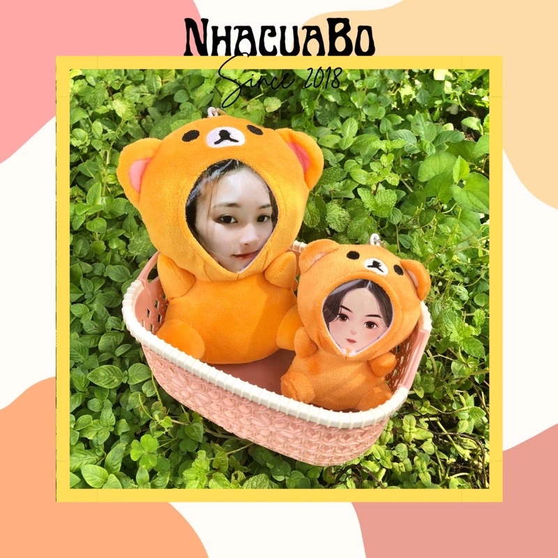 [Size 22cm] Gấu In Ảnh Theo Yêu Cầu Mẫu Độc Quyền tại NhacuaBo_since2018 [Đã bao gồm 1 ảnh in]