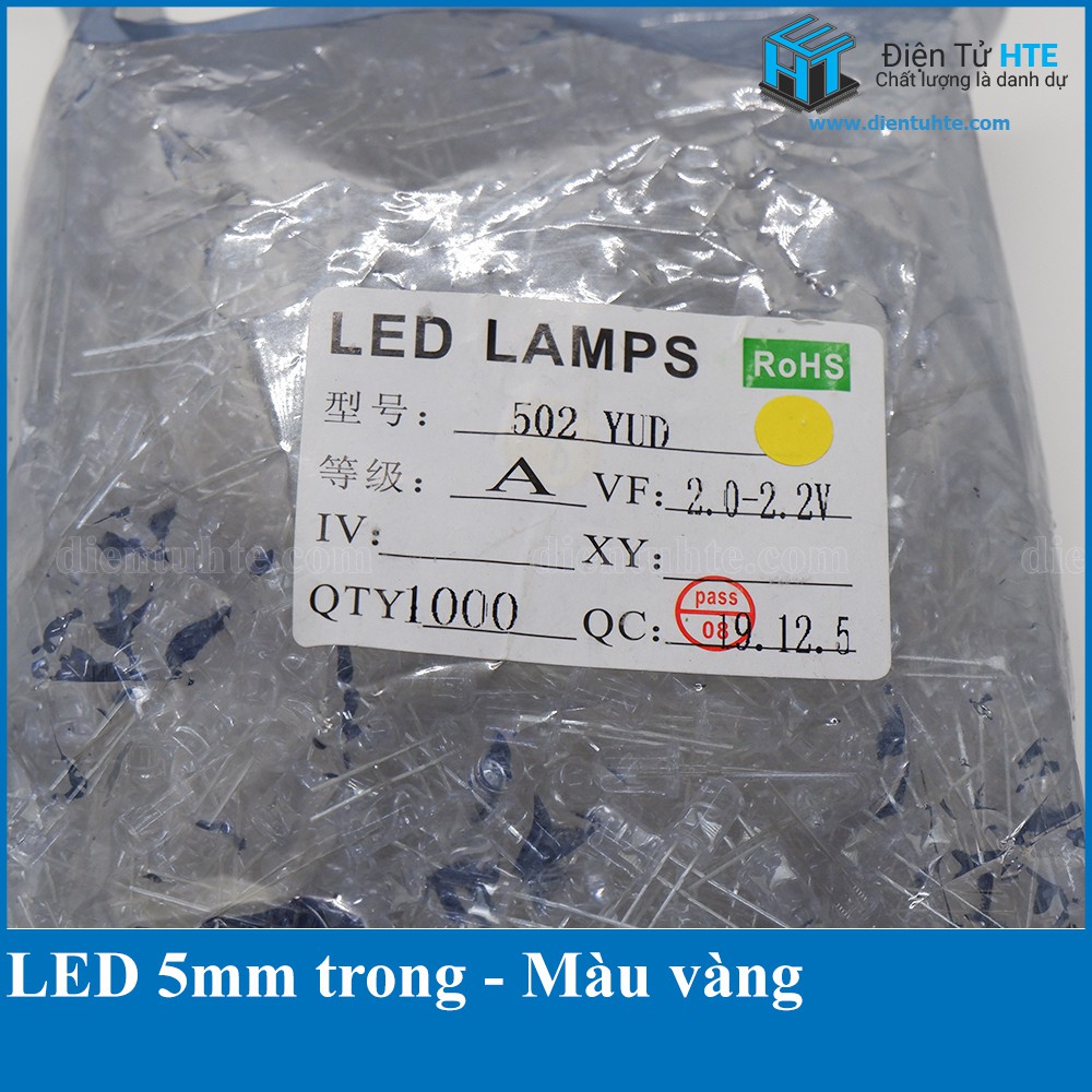 Gói 10 bóng LED đơn 5mm trong các màu [HTE Quy Nhơn CN2]