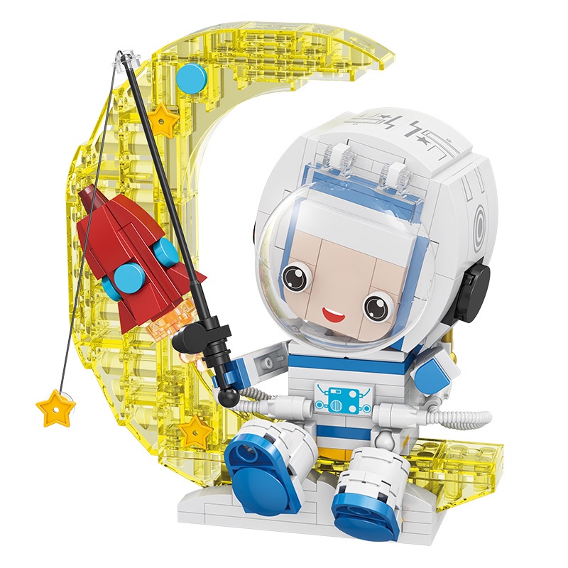 Mô hình lắp ráp phi hành gia bộ xếp hình nhà du hành vũ trụ cho bé trẻ em thông minh Gôn đồ chơi