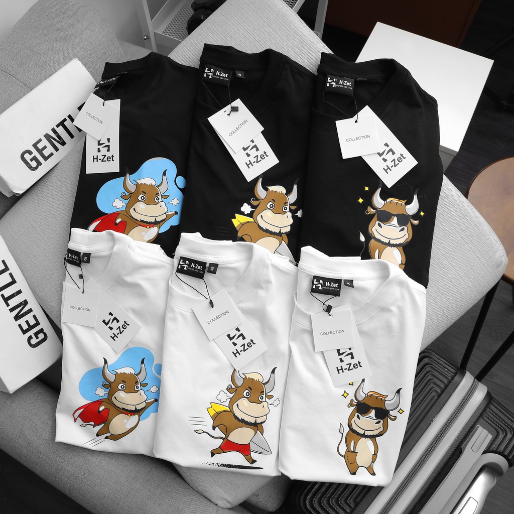 Áo thun nam cotton in hình trước ngực - Chất vải cotton 100% co giãn 4 chiều
