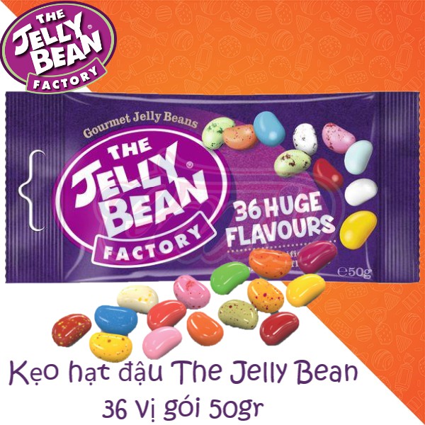 Kẹo hạt đậu The Jelly Bean 36 vị gói 50gr