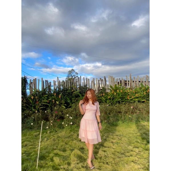 ĐẦM VOAN TƠ 2 TẦNG GUMAC