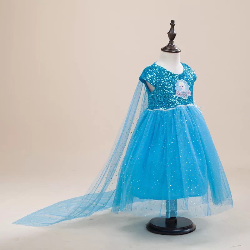 Váy công chúa băng giá elsa dành cho bé gái