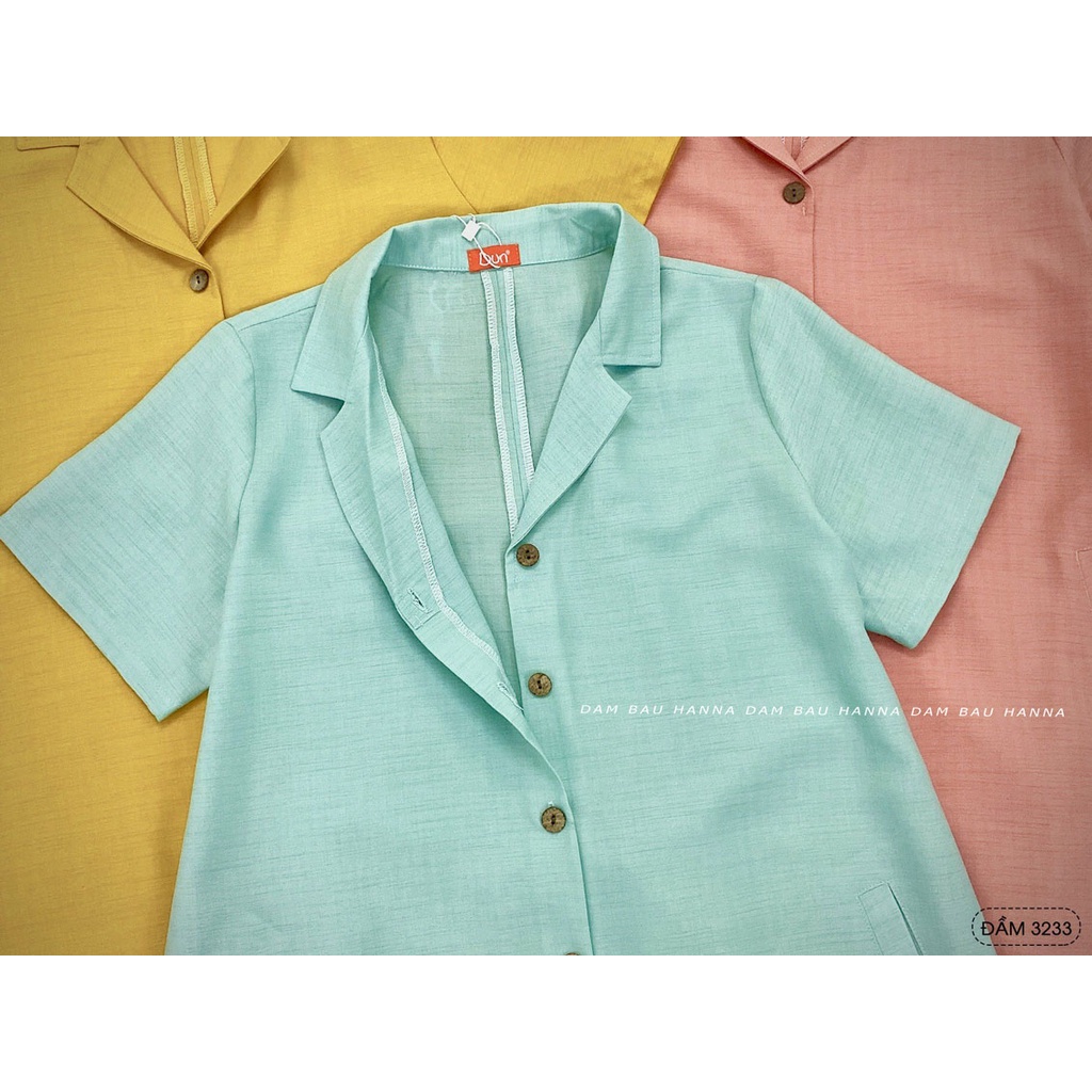 [Size 40 đến 75kg] Đầm bầu công sở dễ thương giá sale rẻ phù hợp đi làm đi chơi đi tiệc đều đẹp dài qua gối