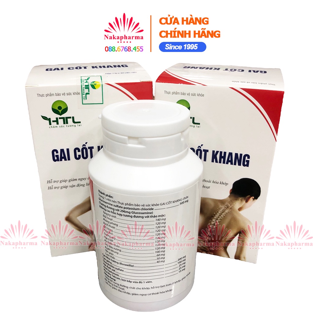 GAI CỐT KHANG - Giúp bảo vệ sụn khớp, giảm đau nhức xương lưng vai gáy, thoái hóa cột sống, đau dây thần kinh tọa