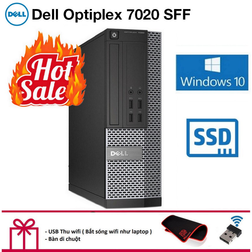 Máy tính để bàn Dell Optiplex Core i7, Ram 4GB, SSD 240gb. Quà Tặng, Bảo hành 2 năm | BigBuy360 - bigbuy360.vn