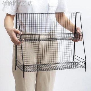 Kệ sắt 2 tầng đựng mỹ phẩm để bàn