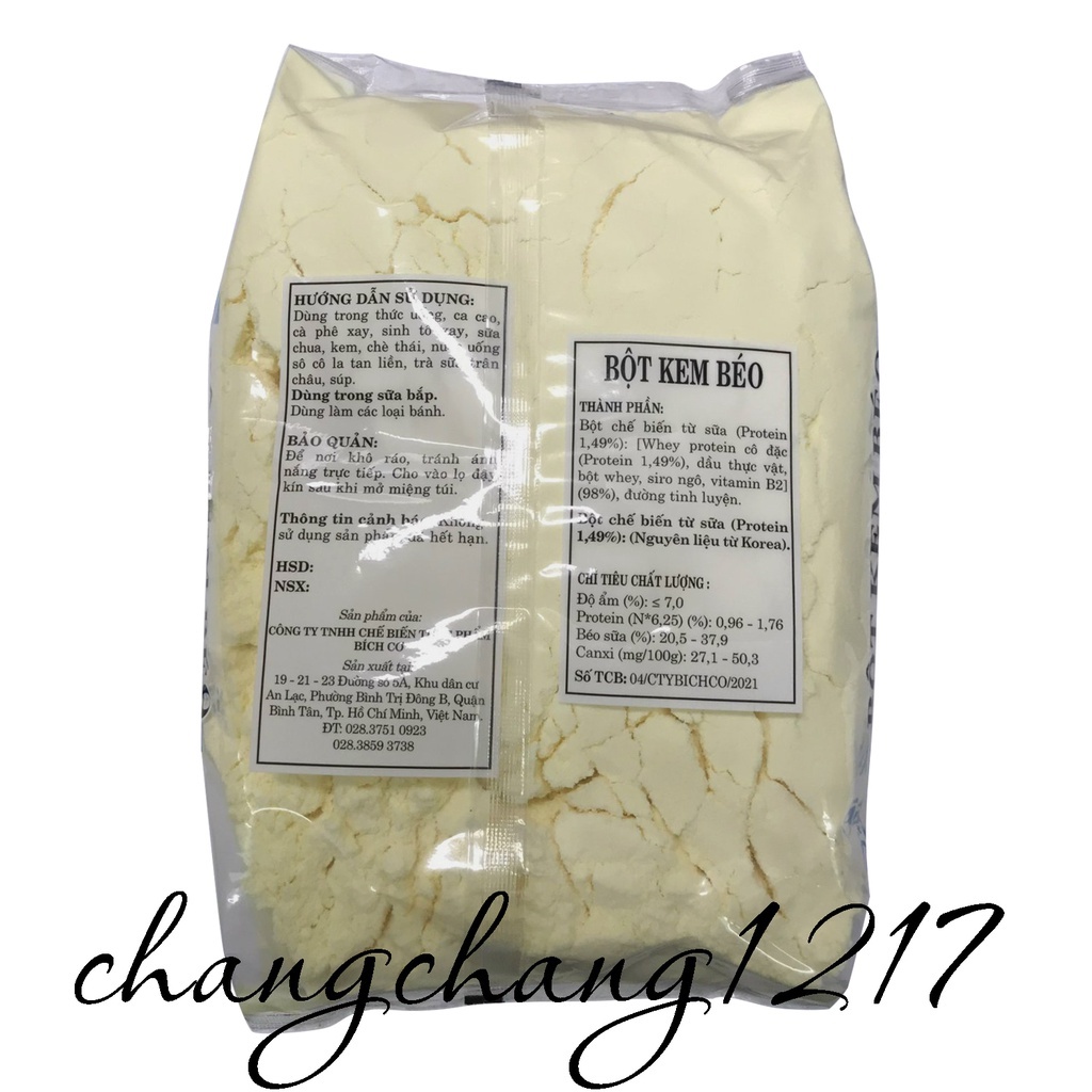 Bột Kem Béo Pha Trà Sữa Hàn Quốc Bích Cơ (Bao Kiếng) Gói 1kg