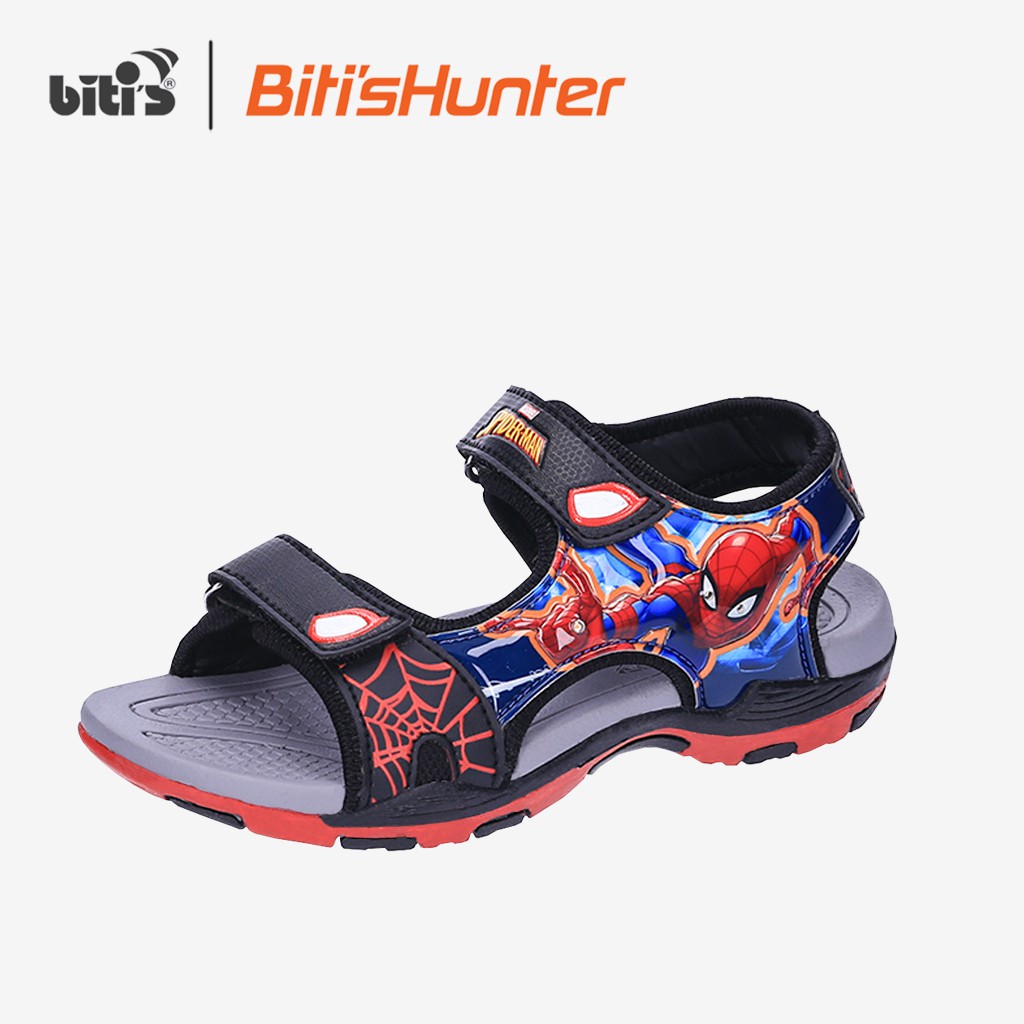 Giày sandal trẻ em có đèn trang trí Biti's Spiderman DYB013511DEN