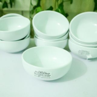 Set 10 chén sứ trắng đựng nước chấm