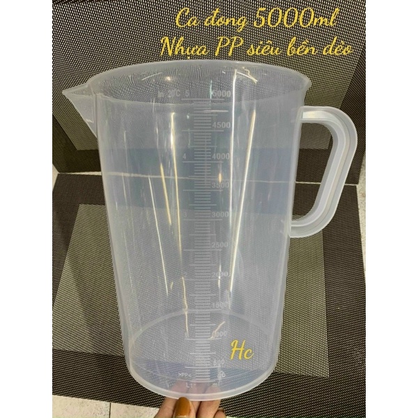 Ca Nhựa 5000ml Có Nắp, Ca Đong 5L