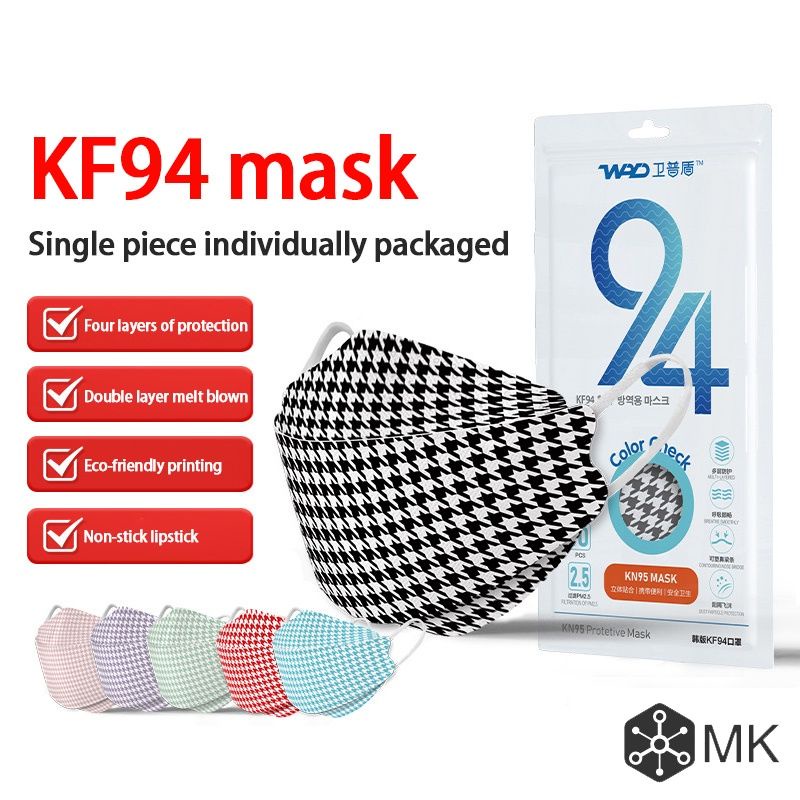 [Hàng mới về] Khẩu trang KF94 in họa tiết 3D độ co giãn tốt