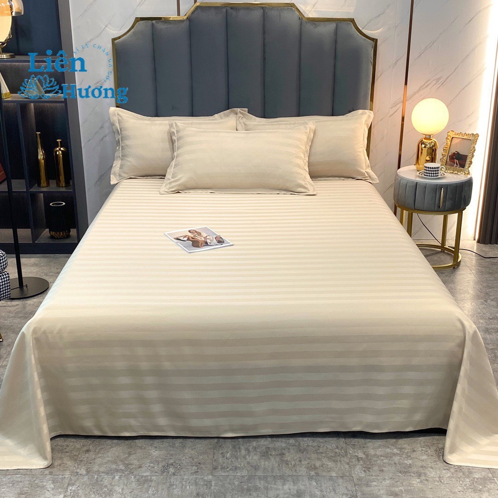 Bộ ga giường và vỏ gối Cotton 3F_ Loại 1_Bộ ga gối  khách sạn Bedding dày dặn đủ size nệm hàng nhập khẩu
