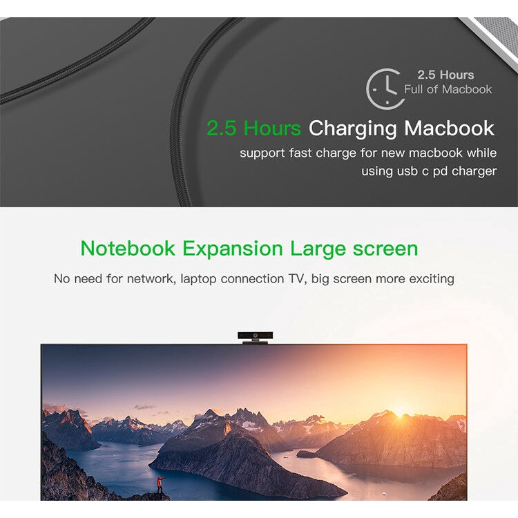 Dây cáp chuyển đổi 3FT USB Type-C sang USB-C 3.1 dành cho laptop táo