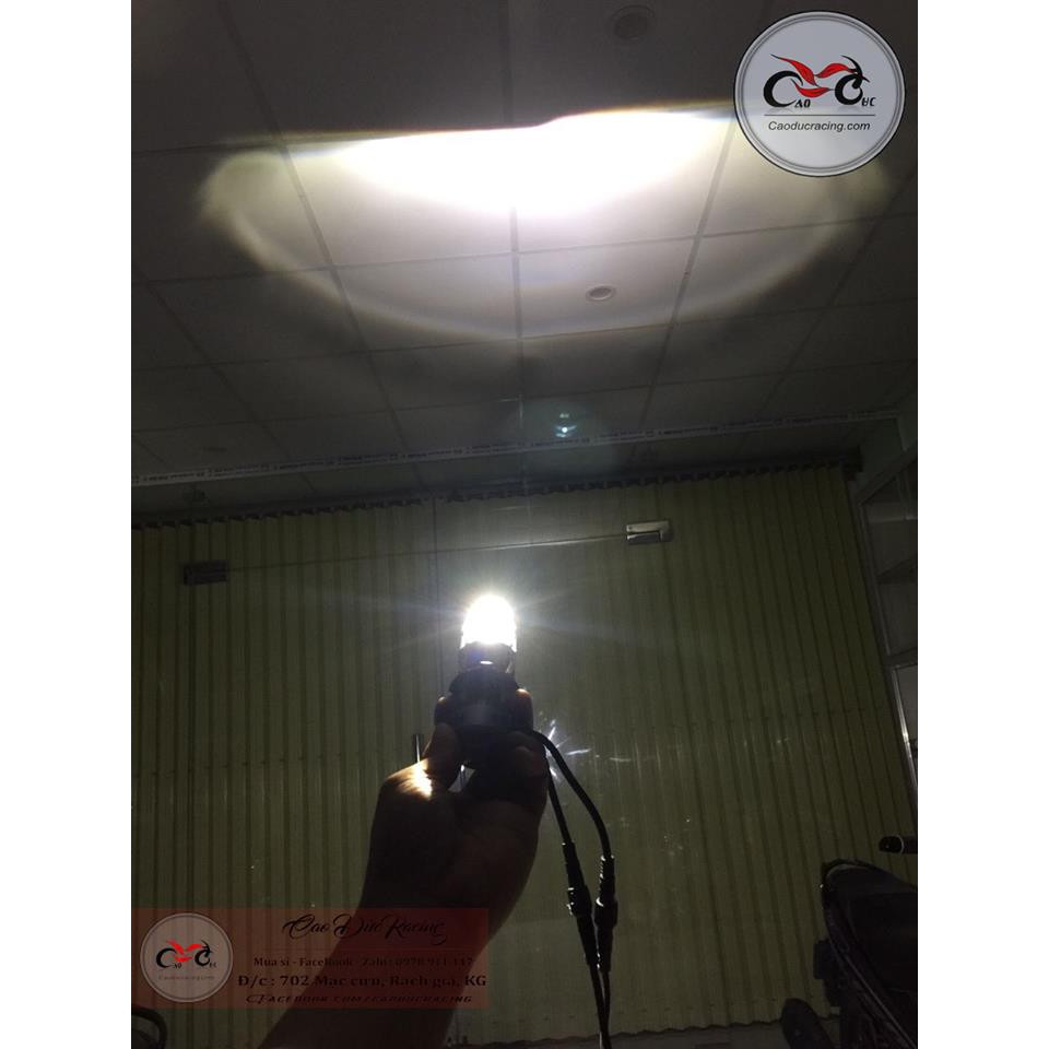 Bi cầu Mini Gương cầu mini lắp Như zin cho ex150 và nhiều dòng xe khác chân H4