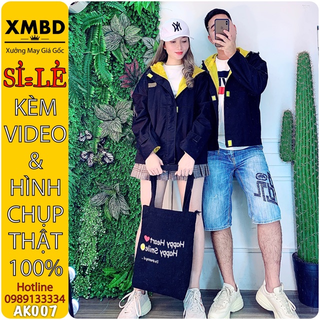 🌵 𝐓𝐡𝐞𝐔𝐥𝐳𝐳𝐚𝐧𝐠 🌵 007 Áo Khoác Kaki Đen-Vàng Hàng Xuất 2 Lớp Cao Cấp. Bomber Jacket Unisex | BigBuy360 - bigbuy360.vn