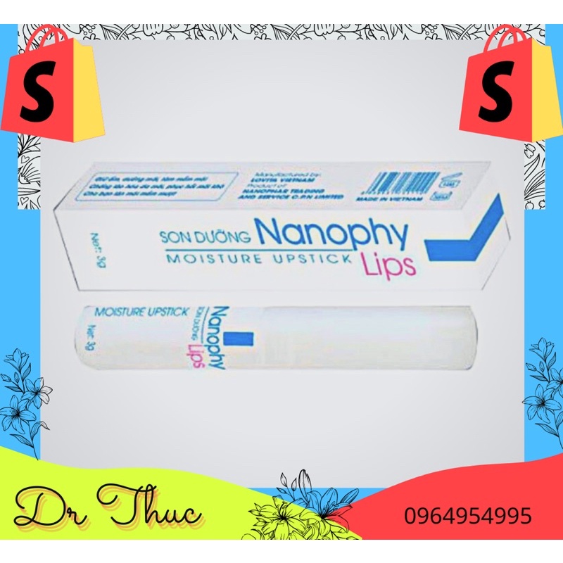 Son Dưỡng Môi Chính Hãng Không Màu- Son Dưỡng Nanophy Lips Chính Hãng