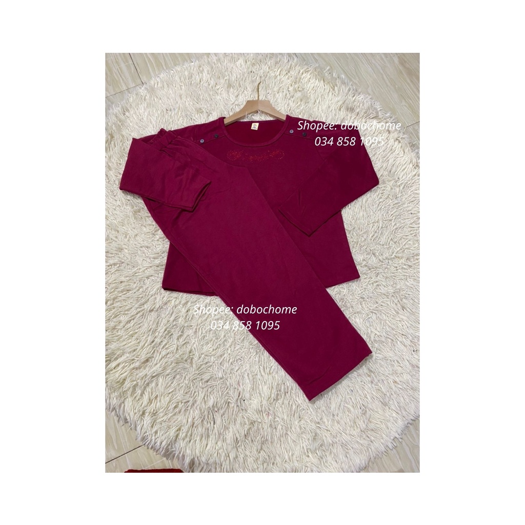 Đồ Bộ Thu Đông Trung Niên Quần Áo Dài Tay Quần Áo Người Già Cho Mẹ Cho Bà