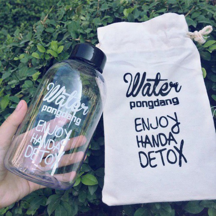 Bình đựng nước Nhựa 600ml Water Pongdang