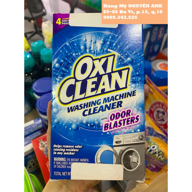 Chất Tẩy Rửa Máy Giặt OxiClean chính hãng Mỹ