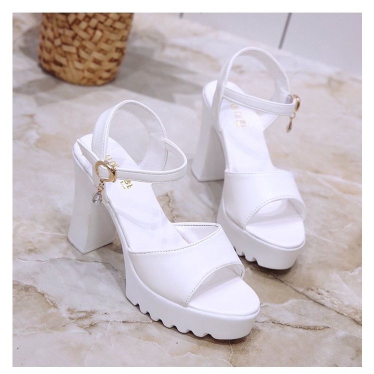 [Sẵn] Giày Cao Gót Đế Vuông Quai Ngang Siêu Nhẹ 9,5cm ( Size 35 - 40 ) 1811