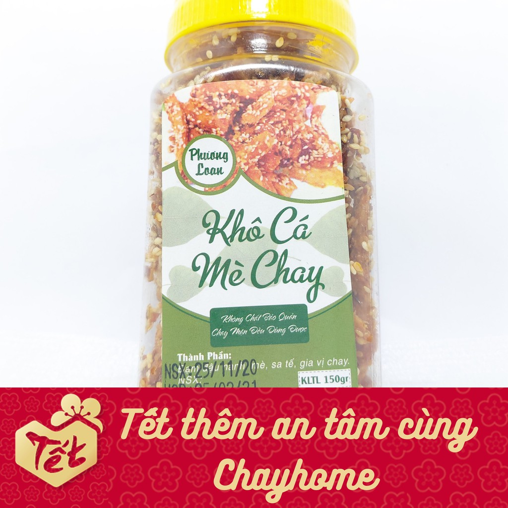 Khô cá mè chay Huế 150g Thơm giòn - Chayhome - Thực phẩm chay + TẶNG RONG BIỂN KHÔ AN NHIÊN Đơn 299k