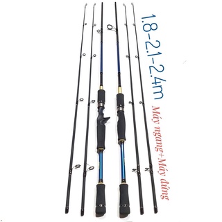  Cần câu cá Lure Shimano 2ngọn M ML có hai loại đứng và ngang 3 size 1m8 2m1 2m4 