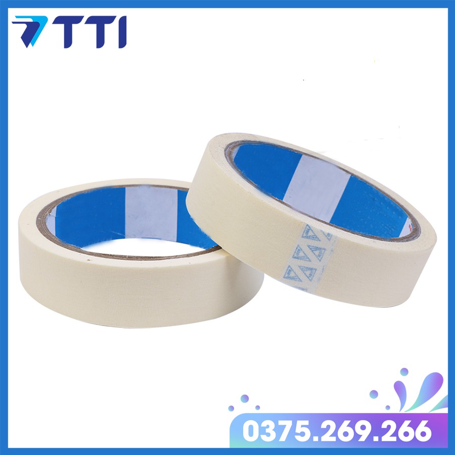 Băng dính giấy 1cm, 2cm, 5cm viết chữ, chặn màu nước, màu Acrylic, sơn, chịu nhiệt