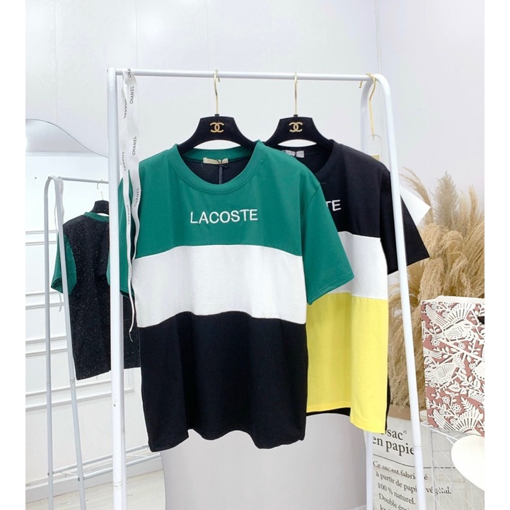 Áo Phông La.Cos Phối 3 Màu