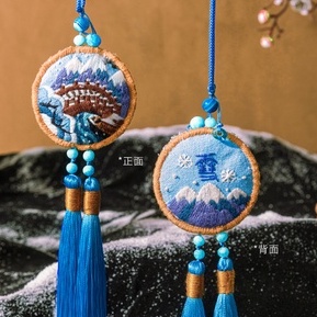 DIY TỰ THÊU TÚI THƠM HOA CỎ 4 MÙA - ĐEO TÚI SÁCH MAY MẮN, CHIÊU TÀI- TREO Ô TÔ Thủ công Handmade Mie