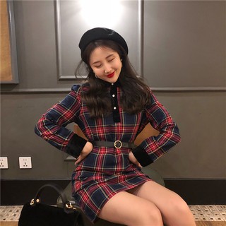 đầm ca rô Quảng Châu order  mã 234